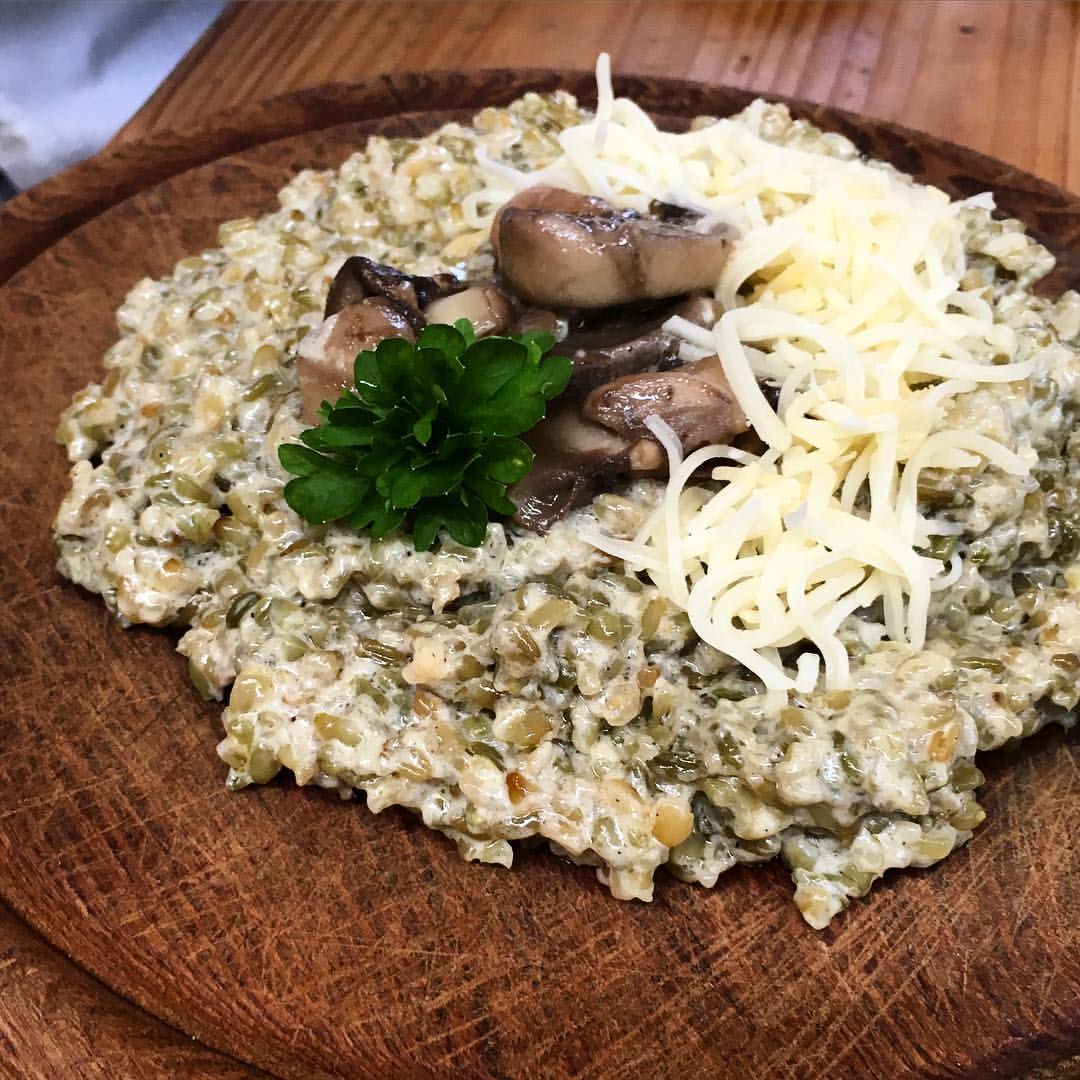 Freekeh (durum wheat) with Cream
